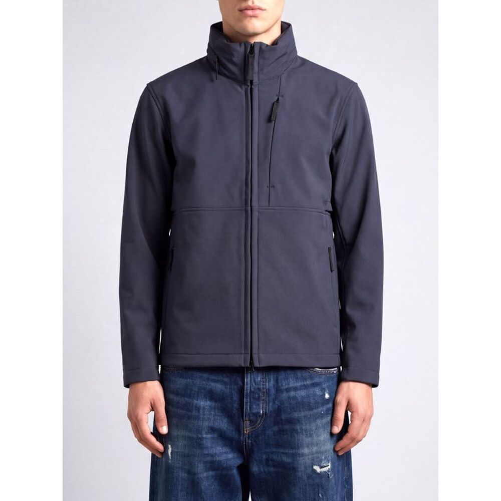 Stone Island Men Stone Island High-Neck Short Polyester Windbreaker Jacket